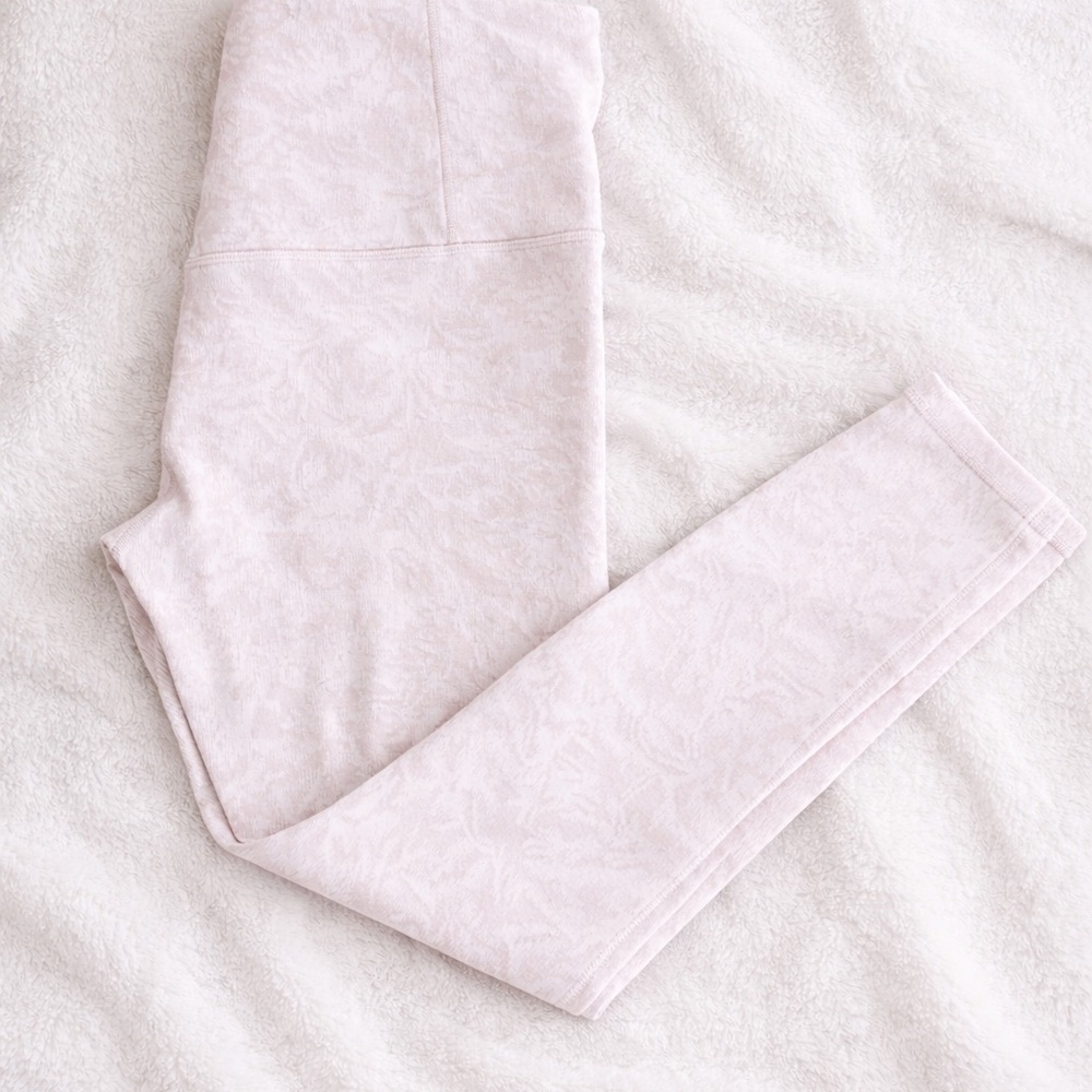 Light Pink/Grey Athleta Elation Leggings